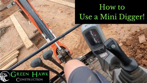 how hard to use a mini digger|how to drive mini excavator.